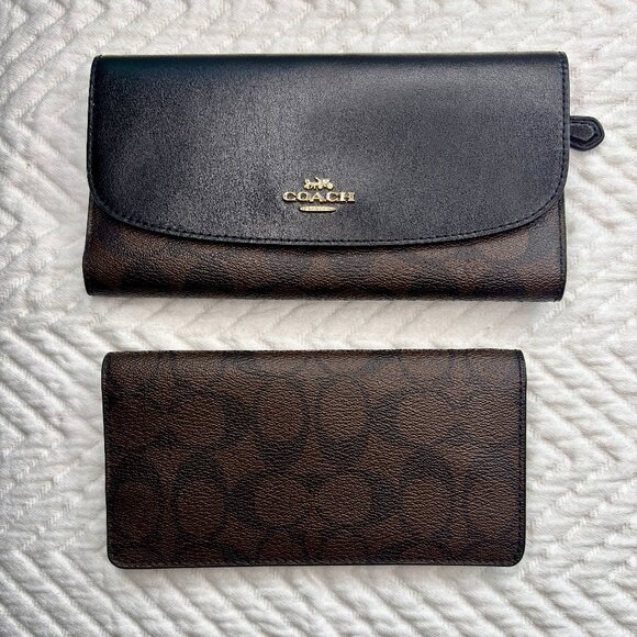 Coach Signature Long Wallet and Cardholder - Picture 1 of 9